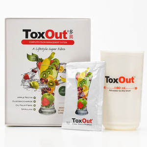 马来西亚Toxout 多奥膳食纤维果蔬粉代餐粉15包带杯