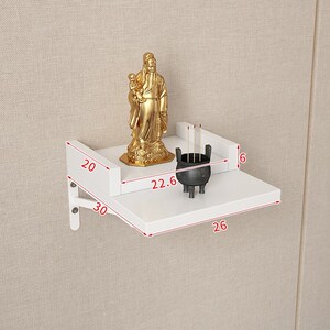 摆设架子祖宗挂架牌位供神架搁板壁挂式佛龛神像祈福关公佛柜家.