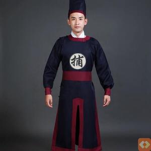 儿童古装男童古代侍卫衙役衙门捕头捕快差役官差衣服表演出服樵夫