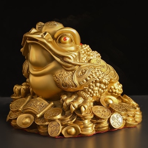 金蟾招财摆件旺财镇宅