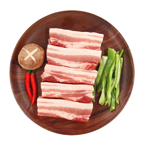 东北民猪黑猪去皮五花肉 土猪肉农家新鲜 五花肉 鲜猪肉 七层350g