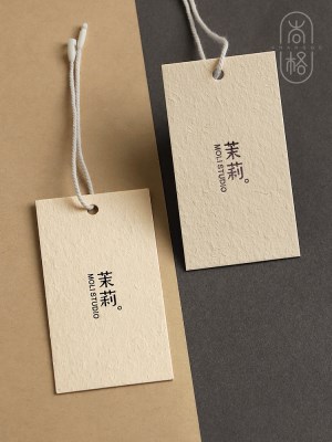 服装吊牌订做 定制 logo设计女装店标签定做单张小清新服饰卡纸印