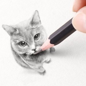 亚绘画光碳铅笔牌美术笔中硬套装素描级素描专用全套玛丽铅笔初学