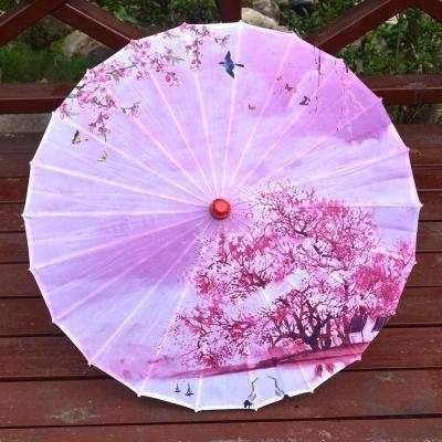 纸伞花复古古风怀旧传统折叠油纸照相广场伞女舞油布舞蹈布伞.