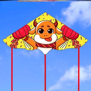 2021中k国网红动物高档个性成人卡通创意大型风筝2020年新款牛年