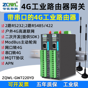 工业级4G插卡路由器全网通4G DTU/RTU主动轮询RS485/232/422转4G串口服务器Modbus网关JSON网口转4G模块