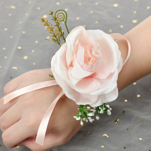 新娘手环手腕花森系