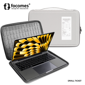focomes 简约灰色硬壳电脑包内胆防摔适用m1m2苹果14寸华为13寸16寸笔记本15寸超薄简约MacBookpro Air轻薄本
