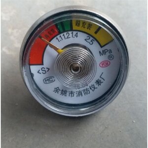干粉二氧f化碳水基灭火器维修配件消防器材压力表圆形表大小扣表