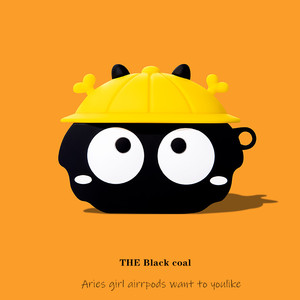 可爱煤球airpods 保护套airpro耳机airport三代ipod软airpod壳pro