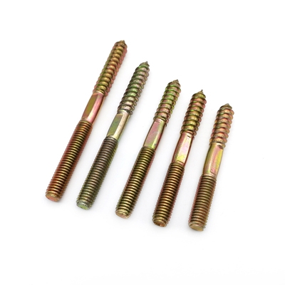 家具m6m8双连接牙螺钉尾扁尖自头配件牙中间沙发头攻双打楼梯螺丝