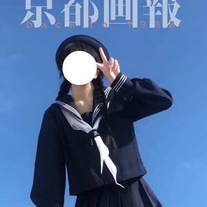 女童装日系JK制服藏青色海军初中学生学院风水手服套装中大儿童