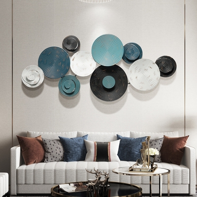 北欧风铁艺壁挂立体壁饰现代简约金属轻奢客厅背景墙面装饰品墙饰