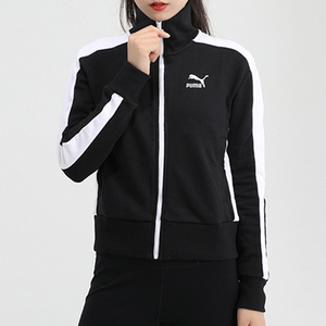 puma彪马套装2021春季新款夹克长裤跑步外套针织运动服女装两件套