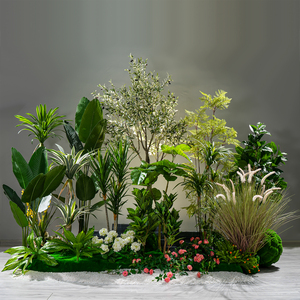 网红大型仿生假树植物仿真树绿植组合室内盆栽橱窗造景观装饰摆件