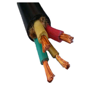 华旗（HuaQi）电缆三相四线10平方4芯软电缆YZ3*10+1*6平方电线电