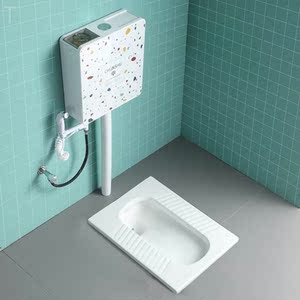 蹲便器蹲坑家用水式箱整套大便器池便厕所蹲厕盆卫生间便蹬便器.