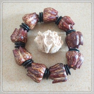 新品滴血莲花干籽原籽 精品野菠萝莲花菩r提子手串原料产地