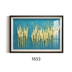 实物麦穗立体装饰画