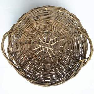 直销编织经久白腊条手编筐抬筐防洪筐o铁路用筐白腊杆筐耐用厂家