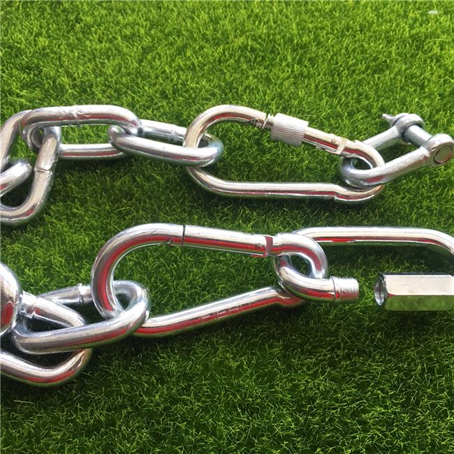 镀锌铁链河道护栏链条防盗铁锁链船用链条装饰铁链加s粗铁链子10m