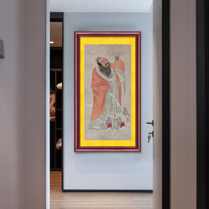 000人付款淘宝道士道场用品神像祖师爷祖天师画像挂画神像张天师骑虎