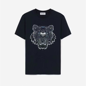 kenzo虎头刺绣短袖t恤