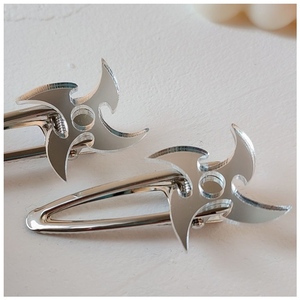 网红个性回旋镖发卡 欧美ins原宿风火焰飞镖暗黑酷女头饰百搭潮流