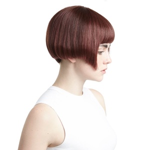 瑞贝卡假发女短直发齐刘海bobo波波头齐耳内扣成熟干练时尚头套