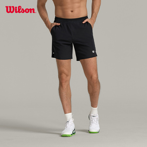 Wilson威尔胜官方24夏季新款男士TOURNAMENT PRO梭织7寸网球短裤
