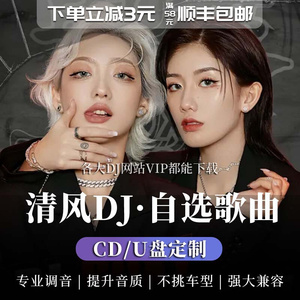 清风dj车载cd碟片定制自选歌曲a制作重低音劲爆串烧dj刻录光碟u盘