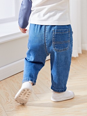 婴儿裤子男童大pp裤外穿儿童休闲裤春装女童童装小宝宝牛仔裤春