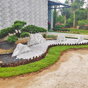 庭院花园花坛围边装饰景观围树圈挡土板分隔条园林绿化草石隔离