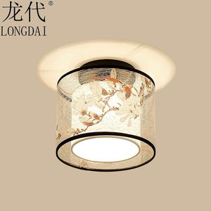 龙代(longdai)led过道灯酒店别墅走廊玄关创意吸顶灯lx百灵鸟圆