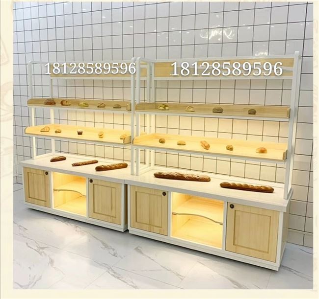 柜台展示柜面包面包柜铁艺面包架敞开抽屉式中岛柜边柜蛋糕柜面包