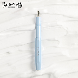 KAWECO【现货】德国卡维克KAWECO收藏家彩虹白奶油蓝钢笔 限定套装树脂不锈钢尖练字男女士高档精致高颜值