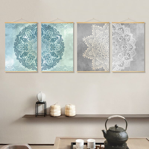 新中式客厅装饰画艺术茶室挂布画书房办公室中国风茶道壁画挂画