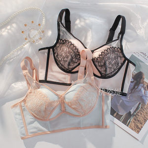 小胸聚拢内衣女无钢圈收副乳调整型上托防下垂女款文胸罩秋冬款