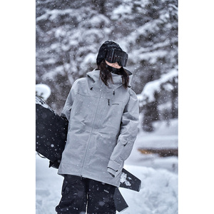 awka单板宽松美式滑雪服女秋冬季男士情侣防水3L专业雪地外套上衣