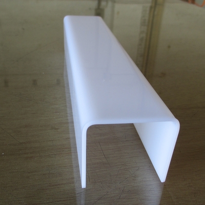 白色亚克力fu型灯槽透光u型罩led灯照明u型槽条灯箱招牌边有机玻.