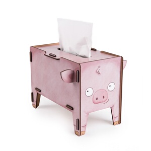 hwerkhaus 创意纸巾盒diy拼装纸巾盒装饰抽纸盒动物造型纸巾