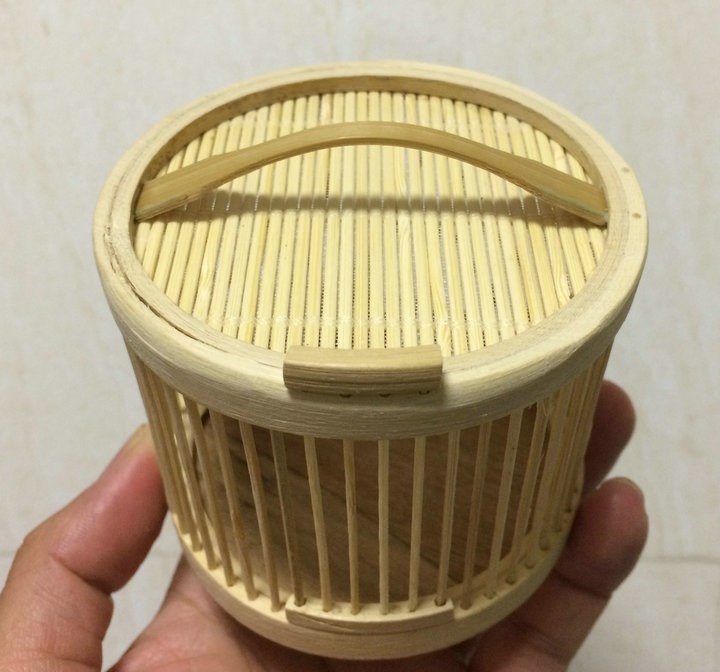 手工竹编蝈蝈笼子竹制鸣虫用具蛐蛐笼蟋蟀蚂蚱蝴蝶动物儿童礼品.