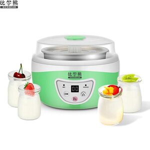 比尔熊酸奶机全自动家用智能发酵电脑款配304不锈钢内胆玻璃分.
