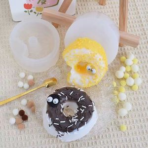 甜甜圈硅胶模具 捏捏模具 可做捏捏乐滴胶蜡烛石膏蛋糕 手工模具
