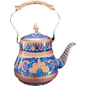 蒙古元素奶茶壶蒙古包酒茶用品蒙餐餐具1.m5升彩绘不锈钢店具包l