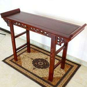 新中式实木翘头供桌条几条案供台国学桌靠墙桌玄关神桌佛龛长条桌