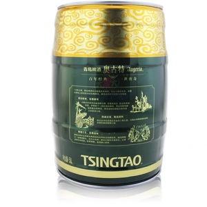 青岛啤酒一厂奥古特5l桶装麦芽浓度12包邮整箱原产地发货