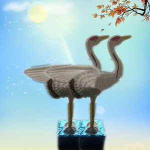 厂家 丧葬用品白鹤吸塑仙鹤 塑料殡葬祭祀白事用品祭奠纸扎鹤