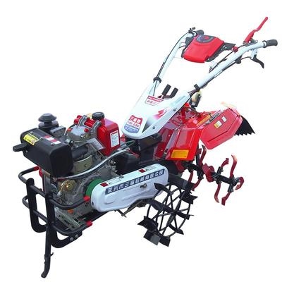 12马力四驱微耕机小型松土机旋耕起垄除草k开沟柴油打田机bkjj.