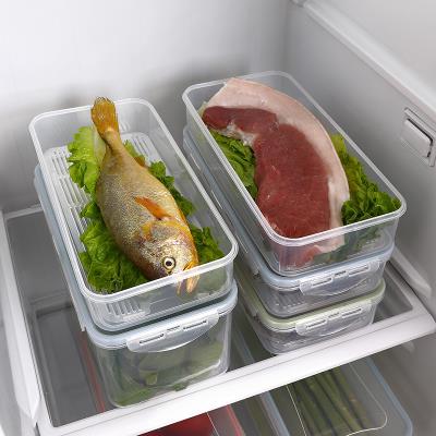 收耐盒透明垃拉合収钠箱葙密封透明食品收纳盒塑料有盖冰箱冷冻